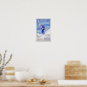 Skifahren im Osten Poster (Küche)