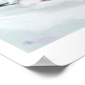 Skifahren im Schnee Poster (Ecke)