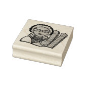 Skifahren im Winter Gummistempel (Stempel)