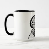 Skifahren im Winter Tasse (Links)