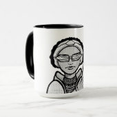 Skifahren im Winter Tasse (Vorderseite Links)