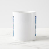 Skifahren in Alaska Vintage Reiseplan Jumbo-Tasse (Vorderseite)