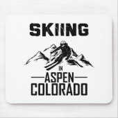 Skifahren in Aspen Colorado Mousepad (Vorne)