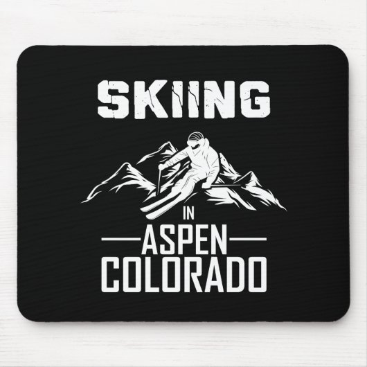 Skifahren in Aspen Colorado Mousepad (Vorne)