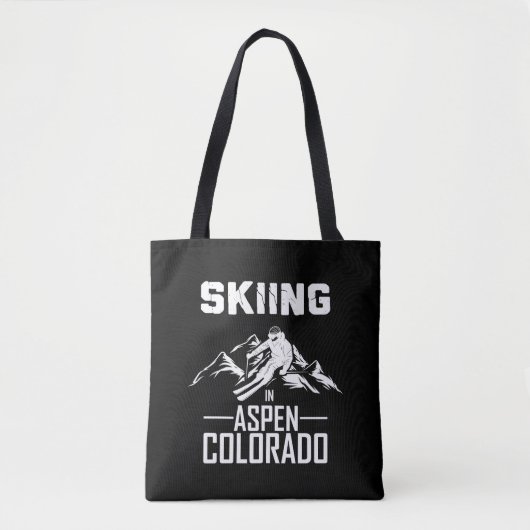Skifahren in Aspen Colorado Tasche (Vorderseite)