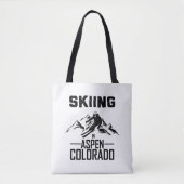 Skifahren in Aspen Colorado Tasche (Vorderseite)