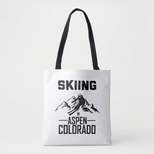 Skifahren in Aspen Colorado Tasche (Vorderseite)