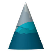 Skifahren in den Bergen - Skifahrer Partyhütchen (Vorderseite)