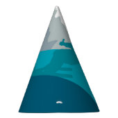 Skifahren in den Bergen - Skifahrer Partyhütchen (Rechts)