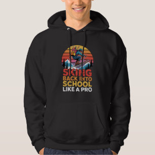 Skifahren in die Schule wie ein Pro Hoodie