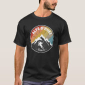 Skifahren in Frankreich Alpe d’Huez T-Shirt (Vorderseite)