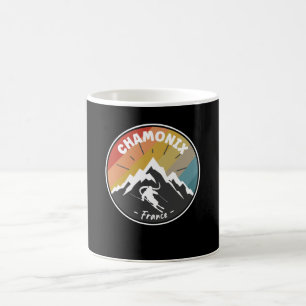 Skifahren in Frankreich Chamonix Kaffeetasse