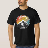 Skifahren in Frankreich Valmorel T-Shirt (Vorderseite)