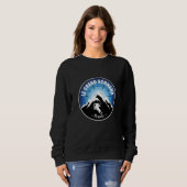 Skifahren in Le Grand Bornand France Blue Sweatshirt (Vorne ganz)