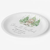 Skifahren in Parenthood Winter Baby Dusche Pappteller (Schrägansicht)