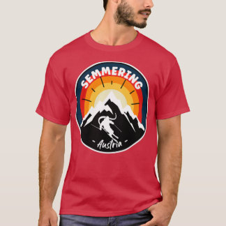 Skifahren in Semmering Österreich Vintage T-Shirt