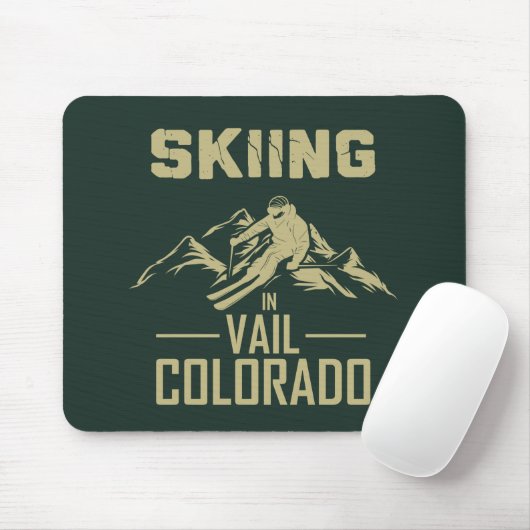 Skifahren in Vail Colorado Mousepad (Mit Mouse)