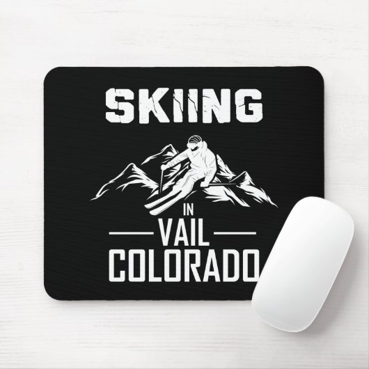 Skifahren in Vail Colorado Mousepad (Mit Mouse)