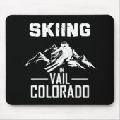 Skifahren in Vail Colorado Mousepad (Vorne)