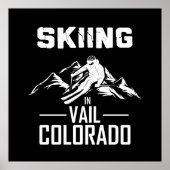 Skifahren in Vail Colorado Poster (Vorne)