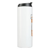 Skifahren ist mein Medikament Thermosbecher (Nach links gedreht)