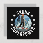 Skifahren ist meine Supermacht (Vorne/Hinten)