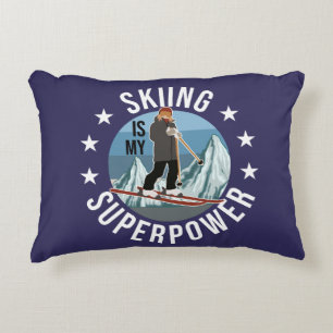Skifahren ist meine Supermacht Dekokissen
