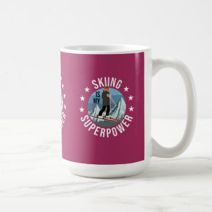Skifahren ist meine Supermacht Kaffeetasse