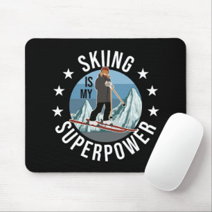 Skifahren ist meine Supermacht Mousepad