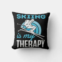 Skifahren ist meine Therapie Ski Ski Funny Skier