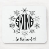 Skifahren ist Spaß - Mousepad (Vorne)