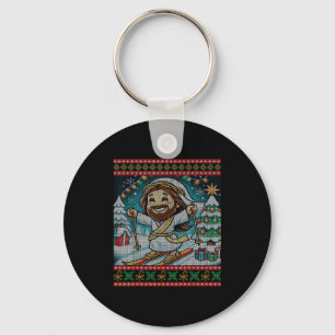 Skifahren Jesus Alles Gute zum Geburtstag Christli Schlüsselanhänger