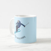 Skifahren Kaffeetasse (Vorderseite Links)