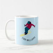 Skifahren Kaffeetasse (Links)