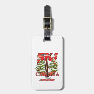 Skifahren Kanada Für Abenteuer-Logo Gepäckanhänger