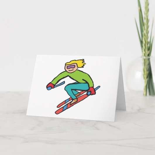 Skifahren Karte (Vorderseite)