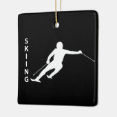 Skifahren Keramikornament (Links)