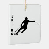 Skifahren Keramikornament (Rechts)