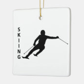 Skifahren Keramikornament (Links)