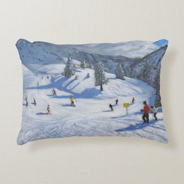 Skifahren Kitzbhuel 2014 Dekokissen (Vorderseite)