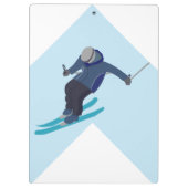 Skifahren Klemmbrett (Rückseite)