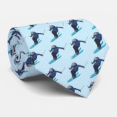 Skifahren Krawatte (Gerollt)