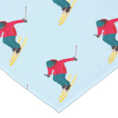Skifahren Kurzer Tischläufer (Ecke)