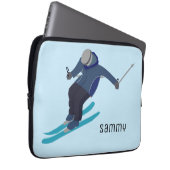 Skifahren Laptopschutzhülle (Vorne Rechts)