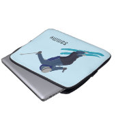 Skifahren Laptopschutzhülle (Vorne Knopf)