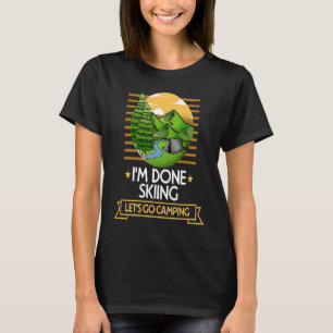 Skifahren Lasse Camping Schneeschuhwandern Naturlo T-Shirt