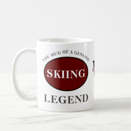 Skifahren Legend Monogramm Fügen Sie Ihren Namen G Kaffeetasse