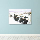 Skifahren Leinwanddruck (Insitu (Holzboden))