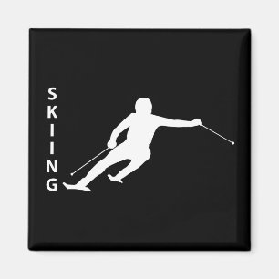 Skifahren Magnet