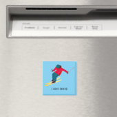 Skifahren Magnet (In Situ (Geschirrspüler))